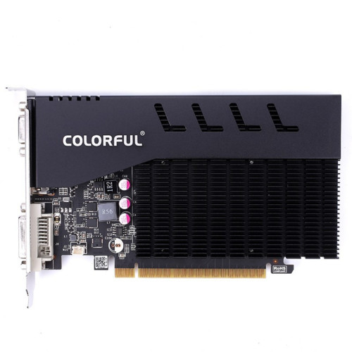 купить Видеокарта 1Gb PCI-E GDDR3 COLORFUL GT710 NF-1GD3-V, HDMI+D-SUB+DVI в Алматы