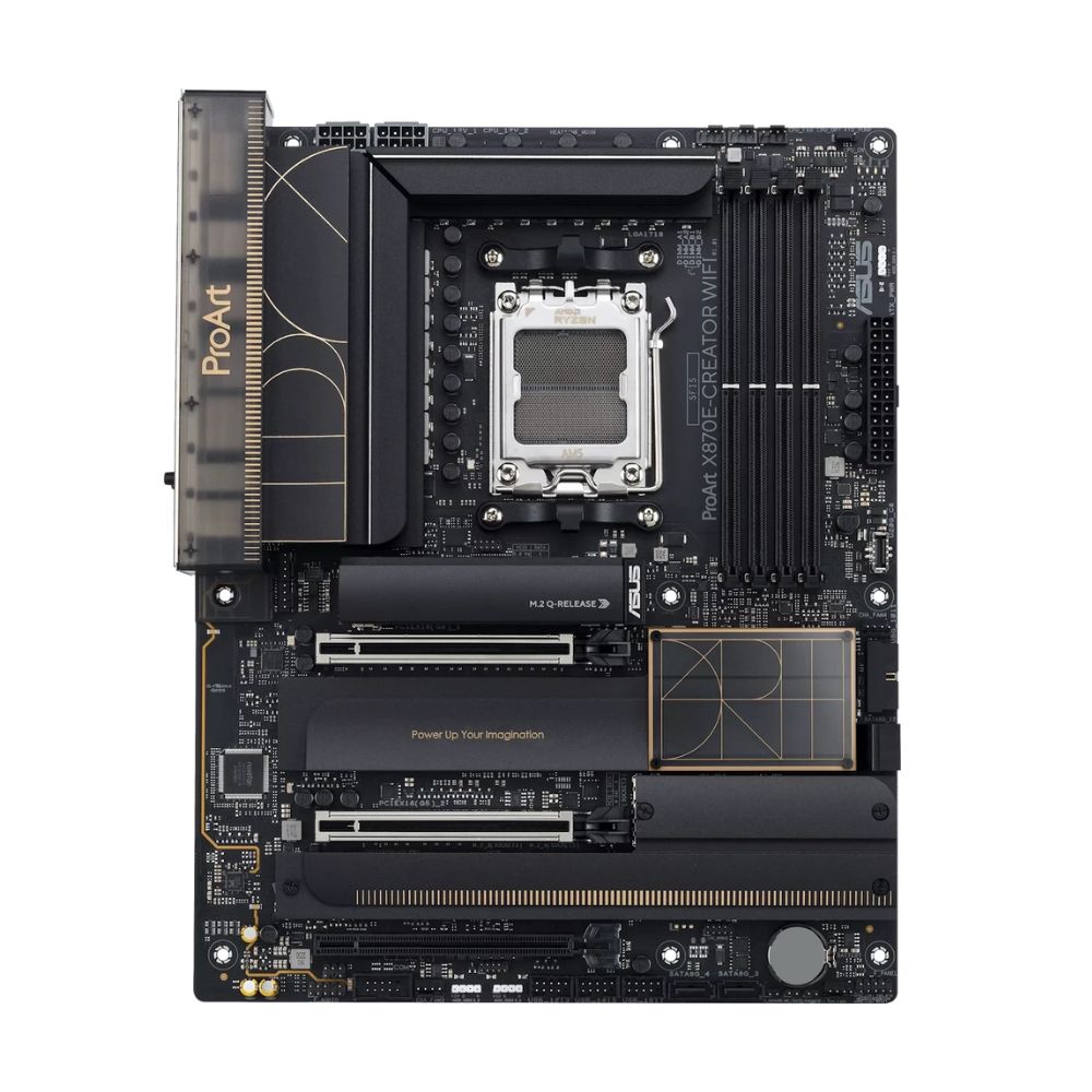 купить Сист.плата ASUS ProArt X870E-Creator WiFi, X870E, AM5, 4xDIMM DDR5, 3xPCI-E x16, 4xM.2, SATA, DP, 2x2 xUSB4, HDMI, BOX в Алматы