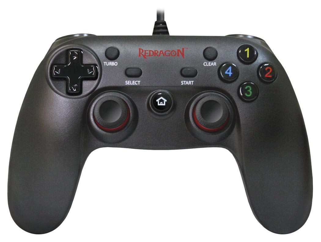 купить Геймпад Redragon Saturn, виброотдача, 12 кн., 2 джойст.,10 метров, USB (PC/PS2/PS3) в Алматы