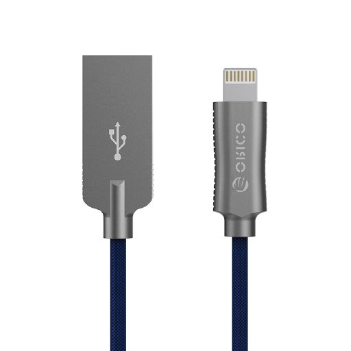 купить Кабель Lighting ORICO LTU-10-BK-BP <USB2.0, 1M, Black> в Алматы