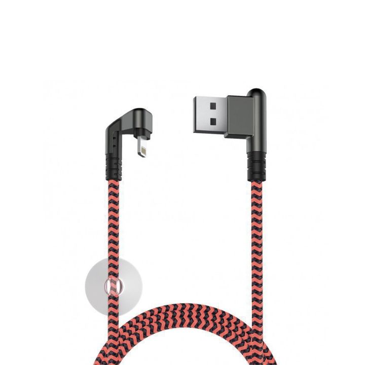 купить Кабель OLMIO  X-Game Neo USB 2.0 - Lightning коралловый в Алматы