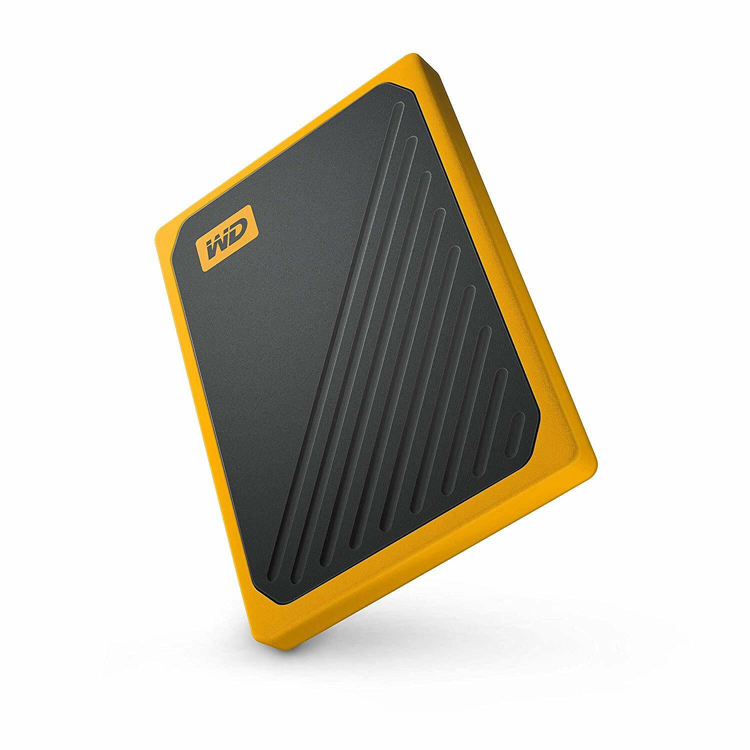 купить Внешний SDD Western Digital 1Tb My Passport GO WDBMCG0010BYT-WESN USB3.0 Цвет: Желтый в Алматы