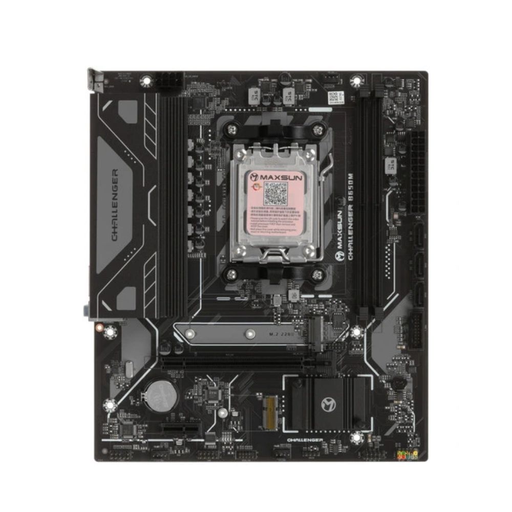 купить Материнская плата MaxSun Challenger B650M V2 v3, AM5, 2xDDR5, HDMI+DP, PCIe4.0, 4xSATA, 1xM.2, mATX в Алматы