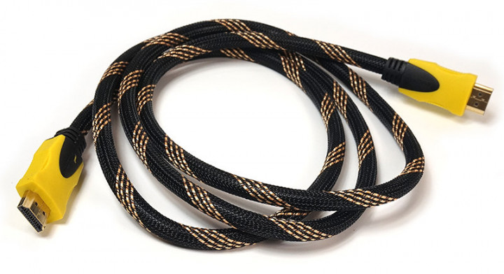 купить Видeo кабель PowerPlant HDMI - HDMI, 1.5m, Gold Plated, 1.3V, Nylon, Double ferrites, Blister в Алматы