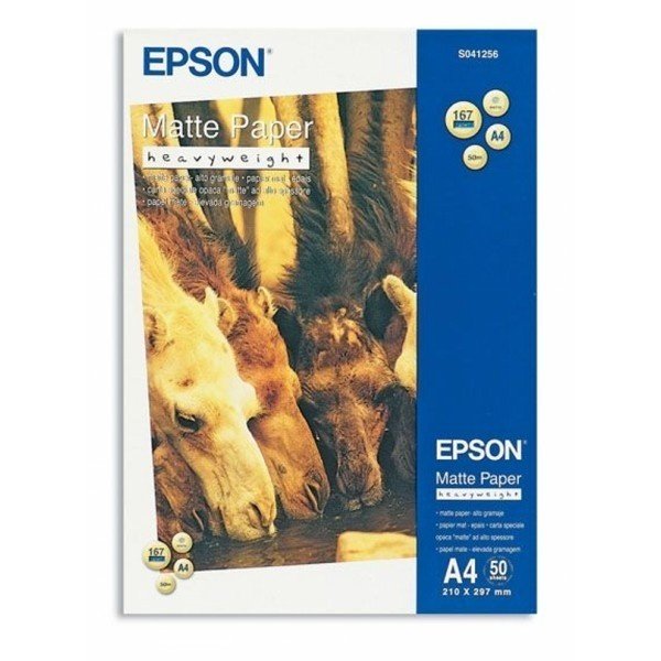 купить Бумага для струйной печати Epson C13S041256 A4 Matte Paper - Heavyweight, матовая, 50 листов, 167g/m2 в Алматы
