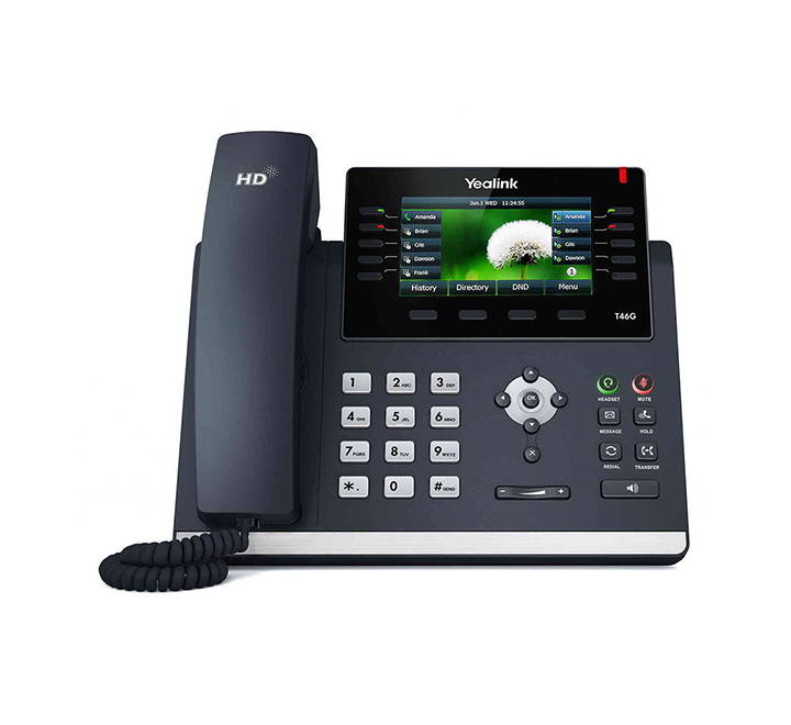 купить  SIP-T46S (цветной экран,16 аккаунтов,BLF,PoE,GigE) без БП в Алматы