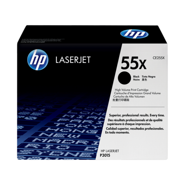 купить Картридж лазерный HP CE255X черный, для Laser Jet P3015/P3011, 12500 страниц, повышенной емкости в Алматы