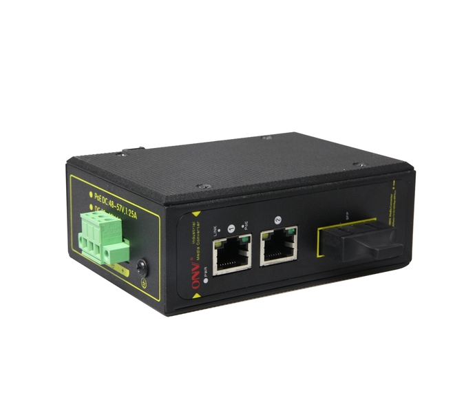 купить Коммутатор PoE индустриальный 2-портовый ONV IPS31032PS-S <2 порта 10/100Mbps PoE 802.3af/at (max 30W на порт), 1 порт Optical 10/100M, SC Singlemode (25km) Single Fiber, 1310/1550nm (Модуль в комплекте), бюджет мощности PoE 60W (адаптер питания в ко в Алматы