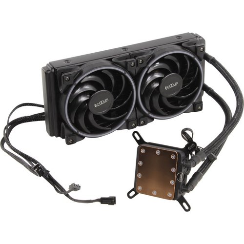 купить PCCooler CORONA FRGB GI-AH240C, 4-пин, 20XX/115X/1366/AM4-FM2, 8-29.1дБ, 1000-2000об/мин, 250W в Алматы