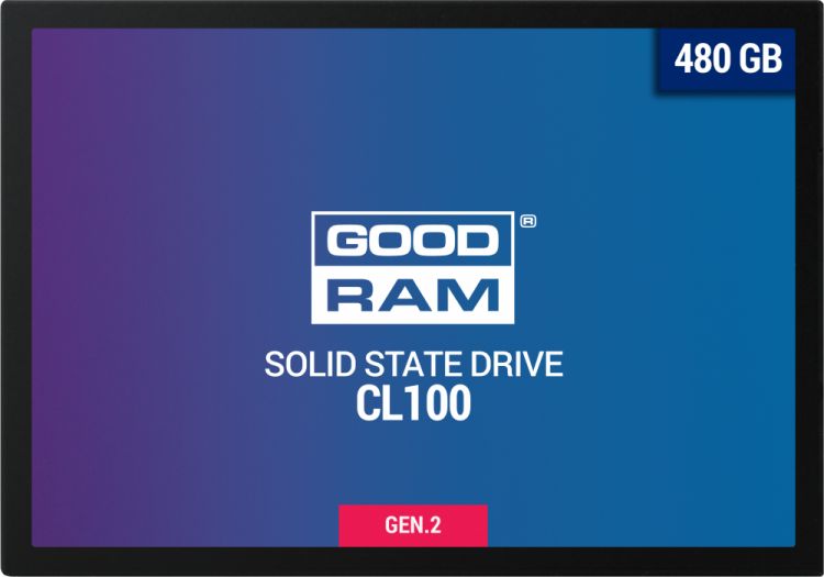 купить Твердотельный накопитель  480GB SSD GOODRAM CL100 2.5” SATA3 R520Mb/s W400MB/s SSDPR-CL100-480-G2 в Алматы