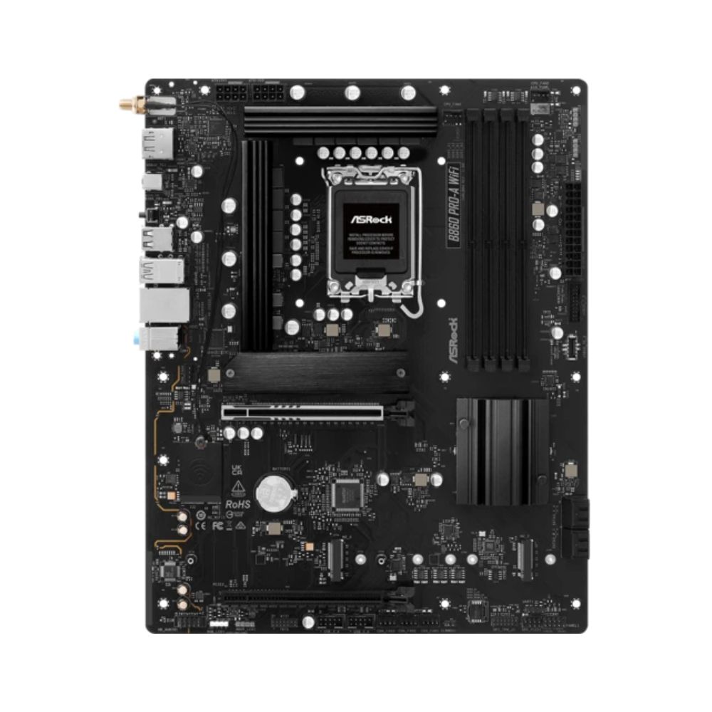 купить Материнская плата ASRock B860 PRO-A LGA1851 4xDDR5 4xSATA 3xM.2 1xHDMI 1xDP ATX в Алматы