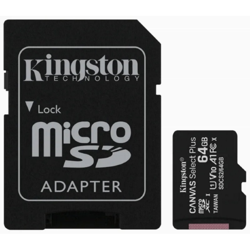 купить Карта памяти MicroSD 64GB Class 10 UHS-I Kingston SDCS2/64GB в Алматы