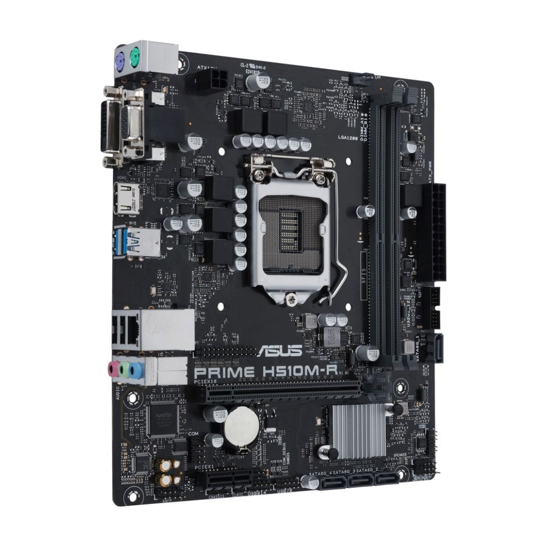 купить Сист. Плата Asus PRIME H510M-R-SI, H510, S1200, 2xDIMM DDR4, PCI-E x16, PCI-E x1, 4xSATA, HDMI, VGA, DVI, mATX в Алматы