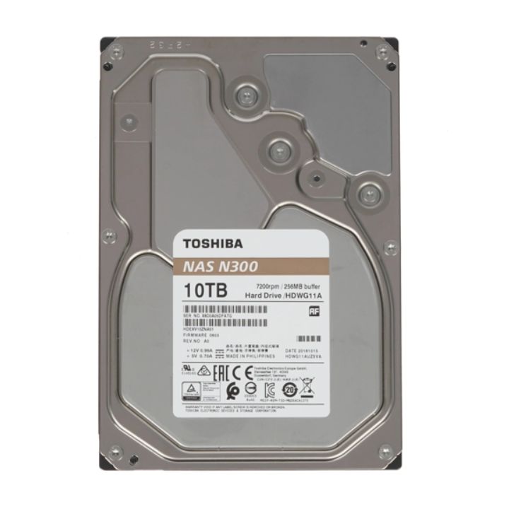 купить Жесткий диск для систем NAS HDD 10Tb TOSHIBA N300 7200rpm 256Mb SATA3 3,5" HDWG11AEZSTA в Алматы