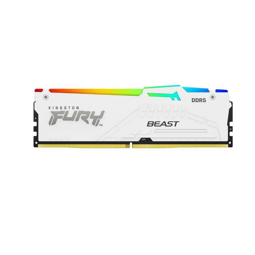 Купить Оперативная память  16GB DDR5 6000MHz Kingston FURY Beast White RGB EXPO CL36 KF560C36BWE2A-16 в Алматы