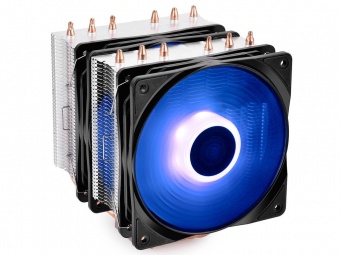 купить Кулер для процессора, Deepcool, NEPTWIN RGB, DP-MCH6-NT-A4RGB, Intel 20XX/1200/11XX/1366/775 и AMD AM4/AM3+/AM3/AM2+/AM2/FM2+/FM2/FM1, TDP:150W, 2*120мм LED RGB (Только 4-pin(+12V-G-R-B)), 500-1500±10%, 56.6 CFM, ?27 dB(A), 4pin, (ДxШxВ) 161х140х158м в Алматы