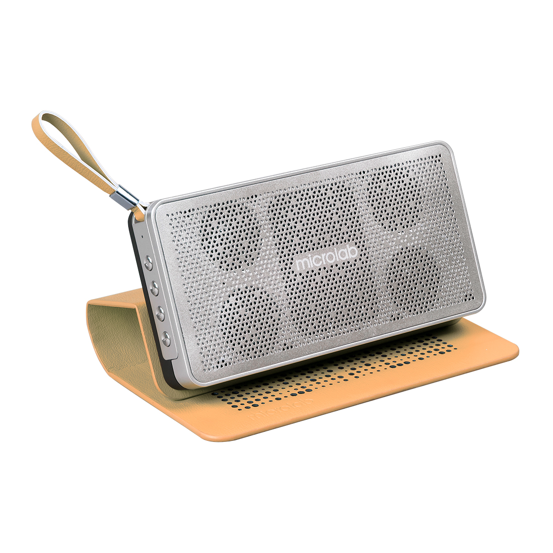 купить Колонки, MicroLab,  D23 Brown, Bluetooth 4.0, 8Вт (2*4Вт), 75Дб, Литий-ионная батарея,2000 мА*ч, Micro-USB  (для зарядки), Коричневый в Алматы