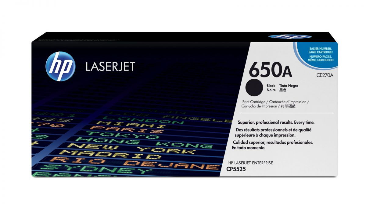 купить Картридж лазерный HP LaserJet CE270A Black Print Cartridge for Color LaserJet CP5525 в Алматы
