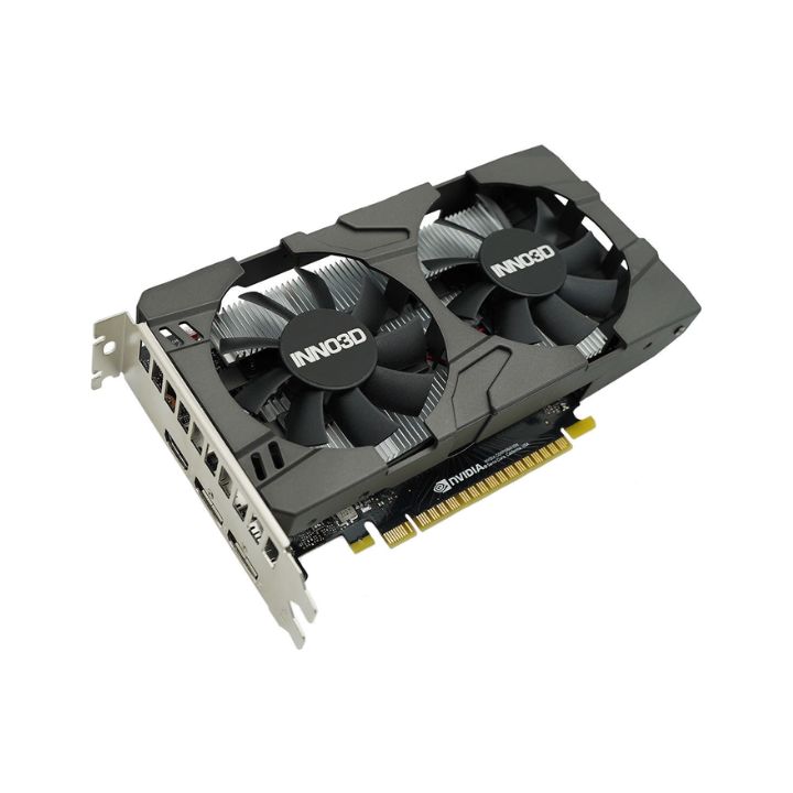 купить Видеокарта Inno3D GeForce GTX1630 TWIN X2 OC, 4G GDDR6 64bit HDMI 2xDP N16302-04D6X-1177VA25 в Алматы