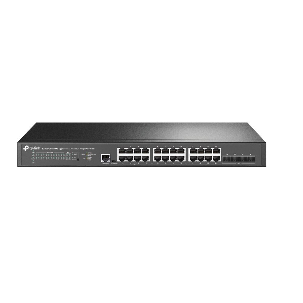 Купить Коммутатор TP-Link/SG3428XPP-M2/28 port/2.5/1 Gbps IEEE802.3af/at/bt/90Вт/770Вт/4 10G SFP+ в Алматы