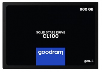 купить Твердотельный накопитель 960GB SSD GOODRAM CL100 Gen3 2.5” SATA3R540Mb/s W460MB/s SSDPR-CL100-960-G3 в Алматы