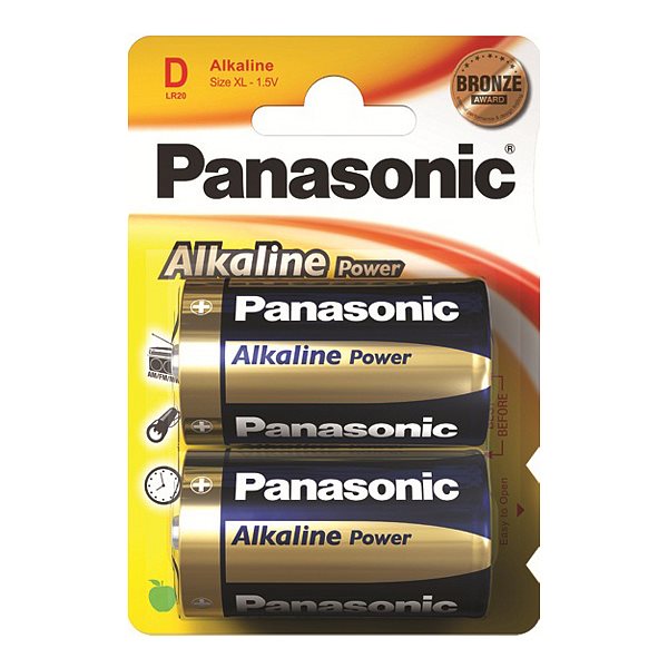 купить Батарейка щелочная PANASONIC Alkaline Power D/2B /  в Алматы