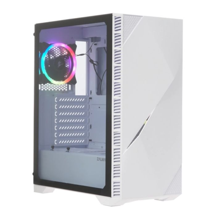 купить Компьютерный корпус Zalman Z3 Iceberg, MidT, 1xUSB2.0,2xUSB3.0, 2x120mm, TG (side panel), without PS в Алматы
