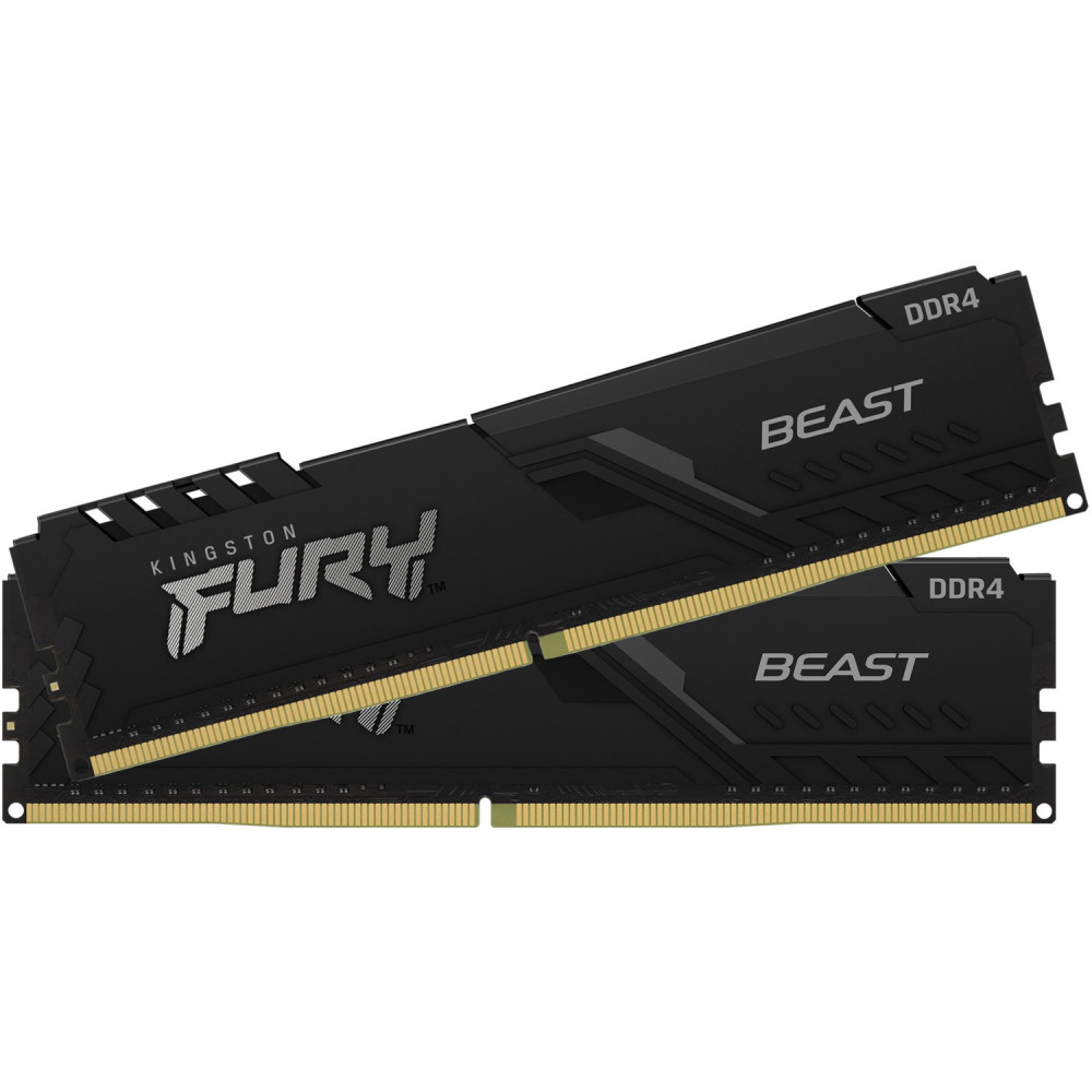 купить Модуль памяти Kingston Fury Beast KF426C16BBK2/64 DDR4 DIMM 64Gb KIT (2x32) 2666 MHz CL16 в Алматы