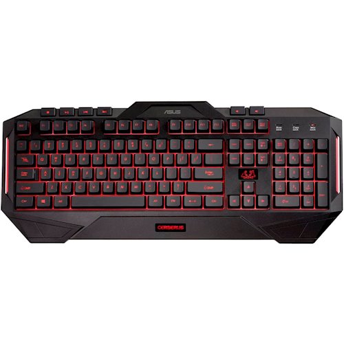купить Игровая клавиатура ASUS CERBERUS KEYBOARD LED backlit, splash-proof, 12 macro keys, rubberized feet в Алматы