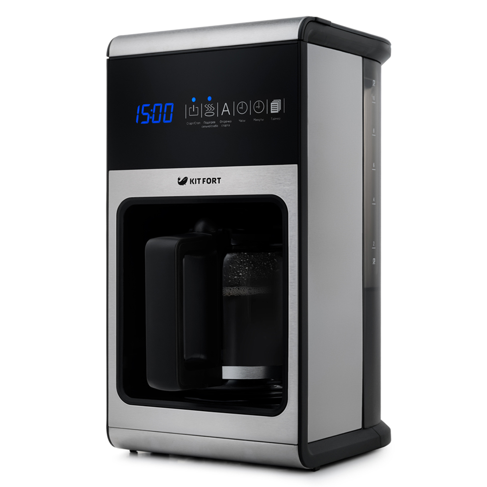 купить Кофеварка капельная Kitfort КТ-714 черная в Алматы