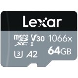 купить LEXAR Professional 1066x 64GB microSDHC/microSDXC UHS-I Card SILVER Series with adapter в Алматы