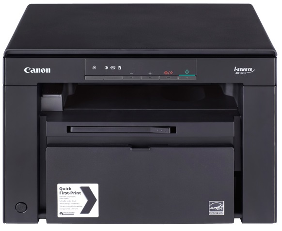 купить МФП Canon/i-SENSYS MF3010/принтер/сканер/копир/A4/18 ppm/600x600 dpi + 2шт Картридж Canon/725/Лазерный/черный  в Алматы