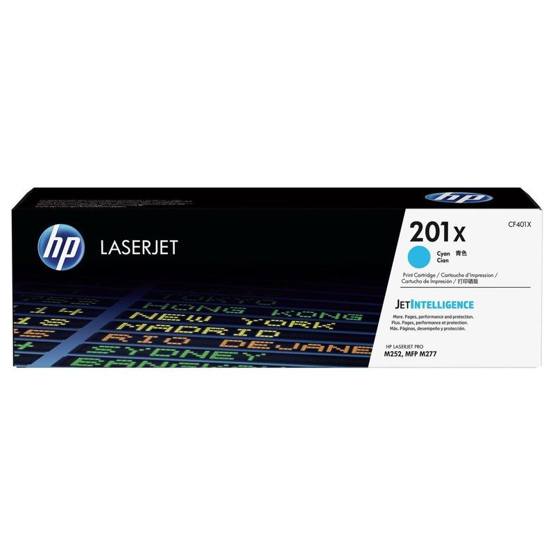 купить Картридж лазерный HP CF401X, 201X, для LJ Pro M252dw, M252n, M274n, M277dw, M277n, 2300 страниц, голубой в Алматы