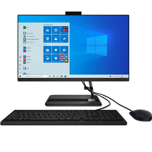 купить Моноблок Lenovo AIO5 23,8*FHD/Core i5-11400T/16Gb/512Gb SSD/GF MX450 2GB/Dos (F0G3001JRK) в Алматы