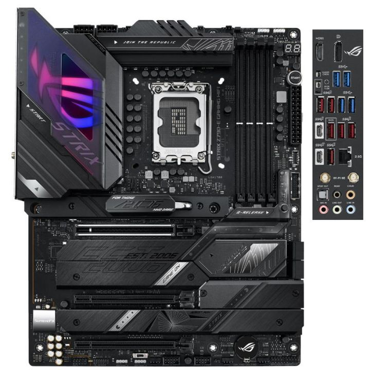 купить Материнcкая плата ASUS ROG STRIX Z790-E GAMING WIFI s1700 Z790 4xDDR5 M.2 HDMI DP Wi-Fi BT ATX в Алматы