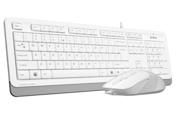 купить Клавиатура мышь A4tech F1010-WHITE Fstyler USB в Алматы