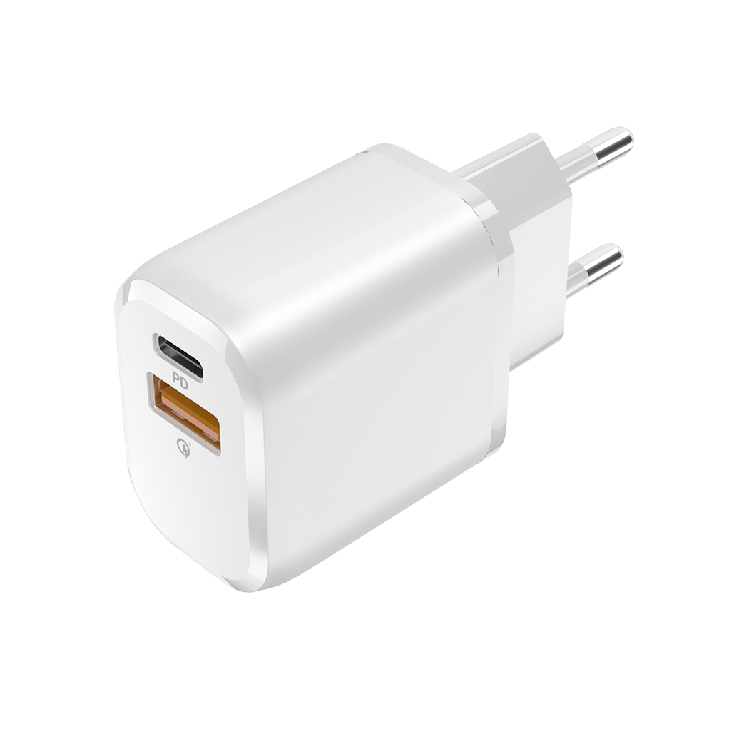 купить Зарядное устройство сетевое OLMIO USB+Type-C, QC3.0+Smart IC, 20W в Алматы