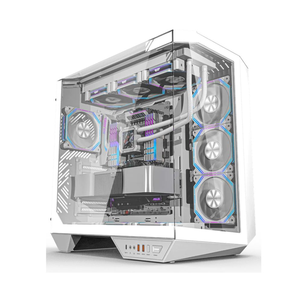 купить Компьютерный корпус DarkFlash DY470, White, 4xFan INF34, ATX в Алматы