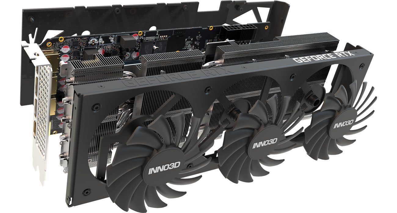 купить 8GB RTX 3070 Ti GDDR6 256-bit 1575/1785 MHz, DPx3, HDMI, PCIe4.0, Inno3D RTX3070Ti X3 OC (N307T3-086XX-1820VA45) 3Fan, 300 мм, 2 слота, 8-pinX2, Потребление 290W -> Блок питания Мин. 750W 80PlusBronze (Брендовый) (600W настоящих) в Алматы