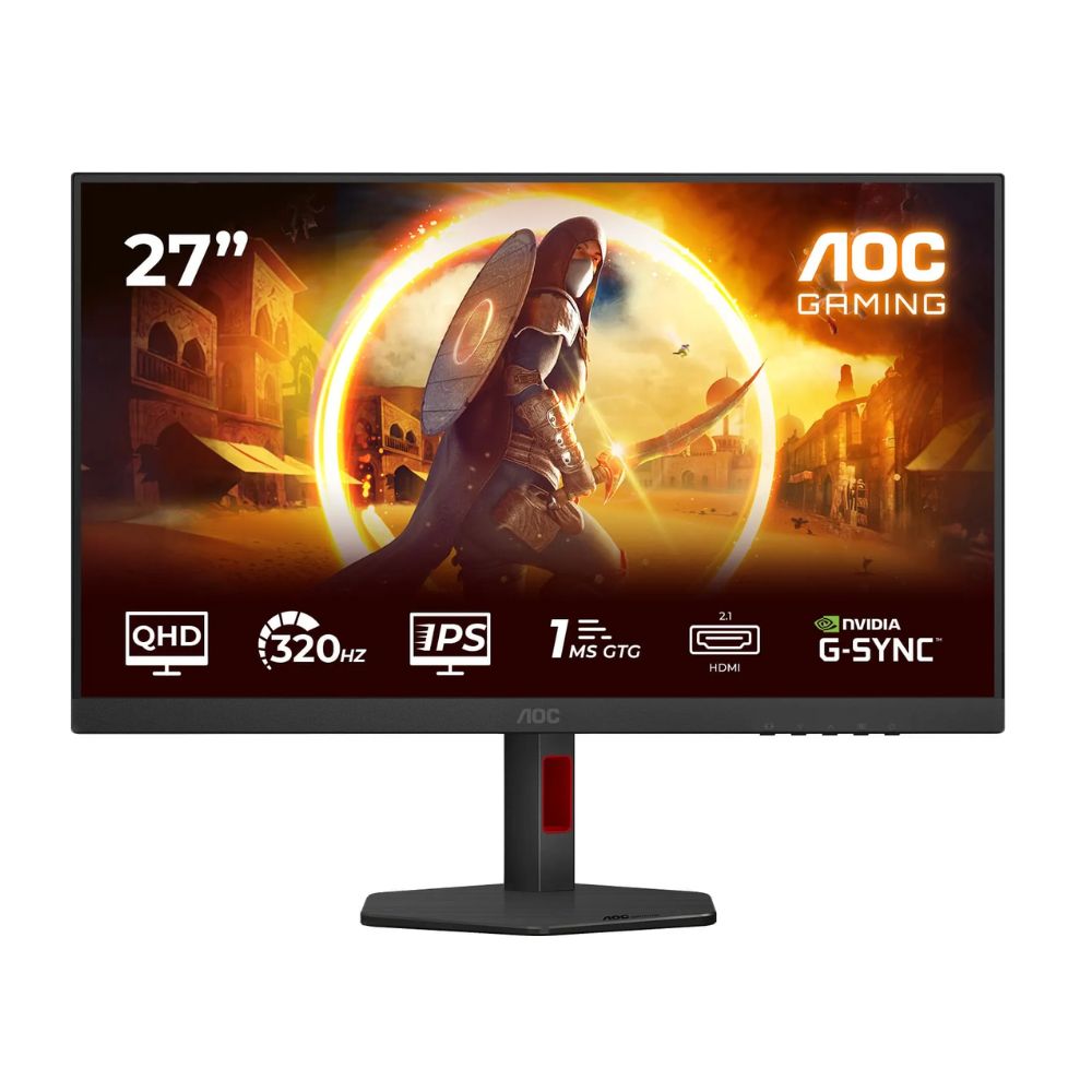 Купить Монитор Игровой 27" AOC Q27G4SRU/01 IPS 2560x1440 320Hz 1ms 450cd/m 1000:1 2xHDMI 1xDP 2Wx2 Black в Алматы