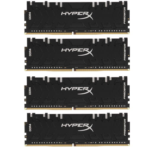 купить Модуль памяти Kingston HyperX Predator RGB HX432C16PB3AK4/12 DDR4 DIMM 128GbKIT 4*32Gb 3200 MHz CL16 в Алматы