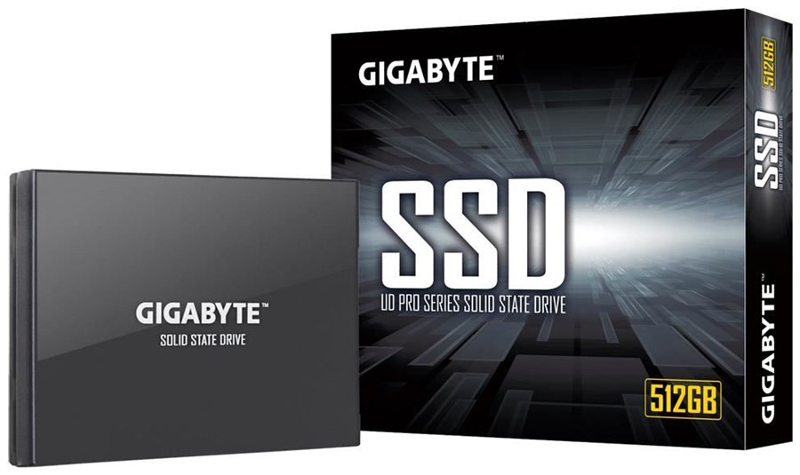 купить Твердотельный накопитель SSD, Gigabyte, GP-GSTFS30512GTTD UD PRO, 512GB, 2.5*, Sata 6Gb/s, 530/500 Мб/с, 3D TLC в Алматы