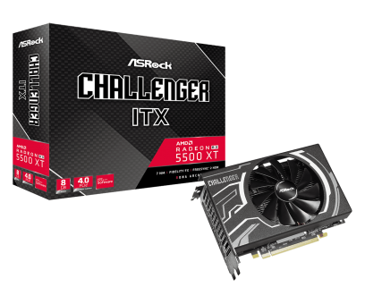 купить Видеокарта AsRock RADEON RX 5500XT Challenger ITX 8G OC 8GB GDDR6 128-bit 3xDP HDMI RX5500XT CLI 8G в Алматы