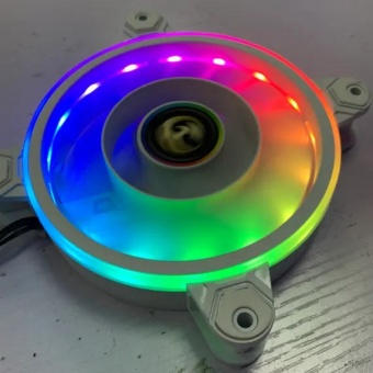 купить Вентилятор для корпуса Wintek M16-W-12 ARGB, 120mm, 1100rpm, White, ARGB, 6 pin в Алматы