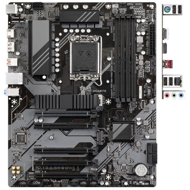 купить Материнская плата GIGABYTE B760 DS3H, LGA1700, B760, PCI-Ex16, HDMI+DP, 4xDDR5, 2xM.2, 4xSATA, ATX в Алматы