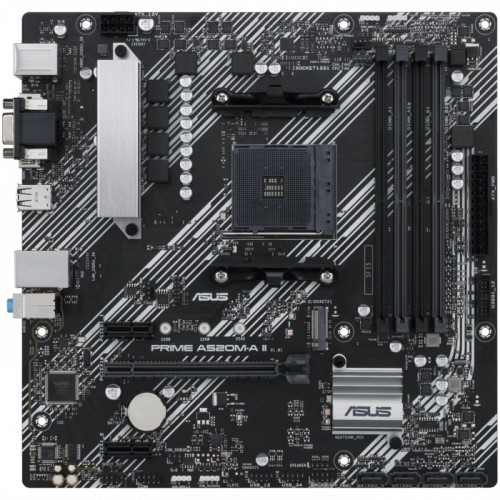 купить Материнская плата ASUS PRIME A520M-A II AMD A520 AM4 4xDDR4 4xSATA3 RAID M.2 D-Sub HDMI DP mATX в Алматы