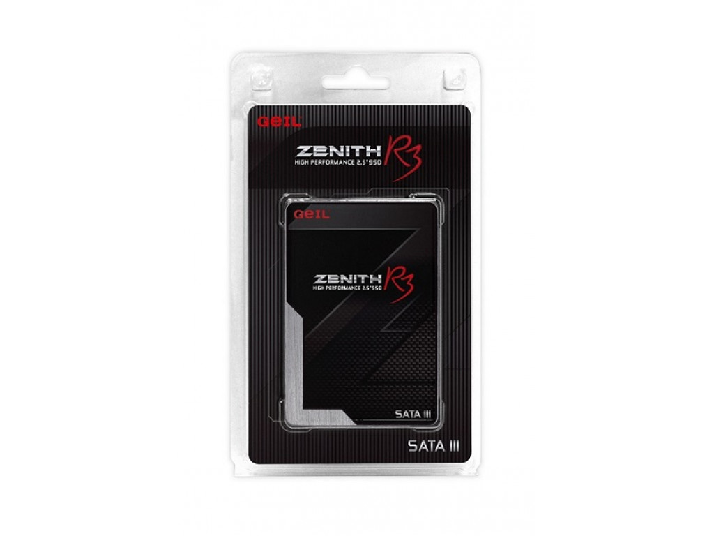 купить Твердотельный накопитель 480GB SSD GEIL GZ25R3-480G ZENITH R3  2.5&rdquo; SATAIII Чтение 550MB/s, Запись 510MB/s. Наработка на отказ 2,5 млн. часов. RETAIL в Алматы