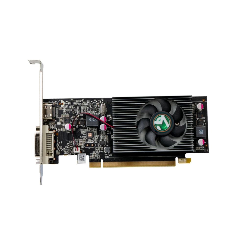 купить Видеокарта MaxSun MS-GT1030 Power Hammer 2G, 1хHDMI+1xDVI, 2GB GDDR5 64bit, PCIe3.0 в Алматы