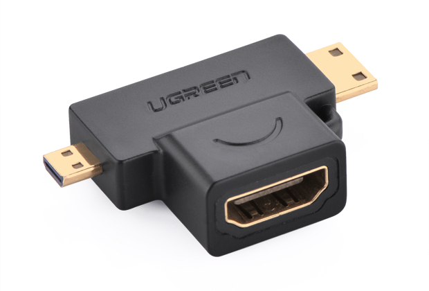 купить Переходник видео Ugreen 20144 с HDMI (F) на Mini/Micro HDMI (M) <BLACK; 20144> в Алматы
