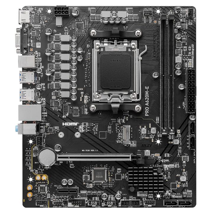 купить Материнcкая плата MSI PRO B650M-A WIFI sAM5 B650 4xDDR5 M.2 HDMI DP WiFi BT mATX в Алматы